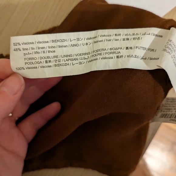 Zara Chocolate Brown Crop Top - Picture 7 of 8